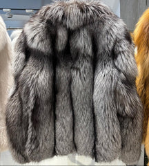 Custom Fox Fur Zip Front Jacket