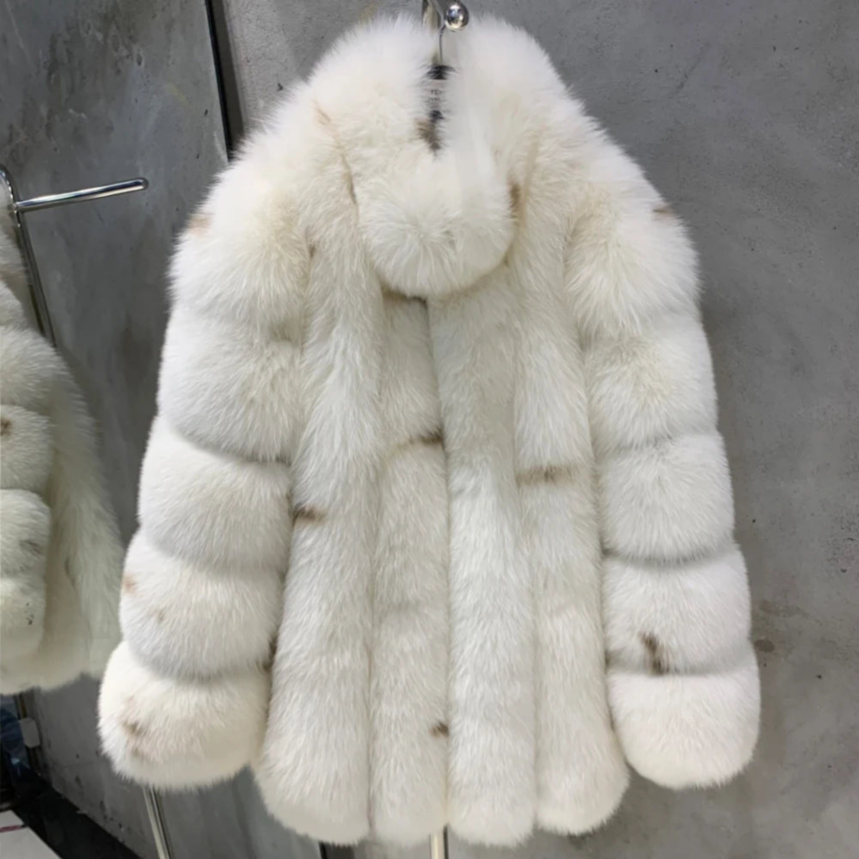 Dalmatian White Fox Fur