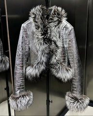 Custom Lambskin Jacket with Fox Fur