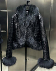 Custom Lambskin Jacket with Fox Fur