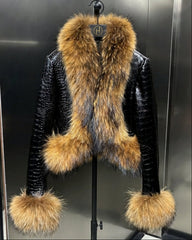 Custom Lambskin Jacket with Fox Fur