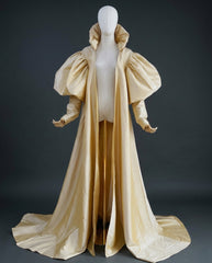  Couture Puff-Sleeve Opera Coat