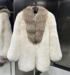 Designer Authentic Fox Fur Coat