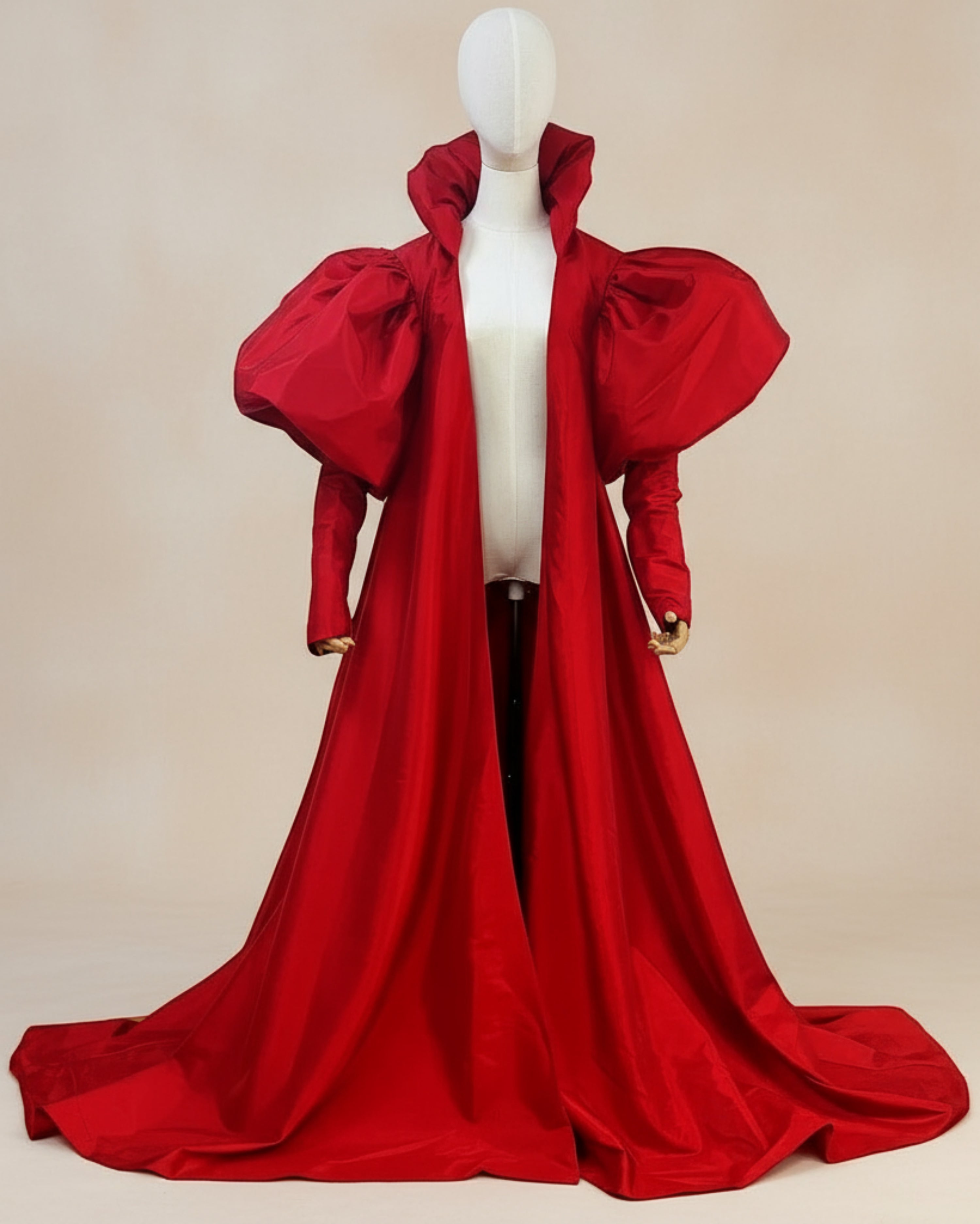 Designer Custom Floor-Length Opera Coat Gown