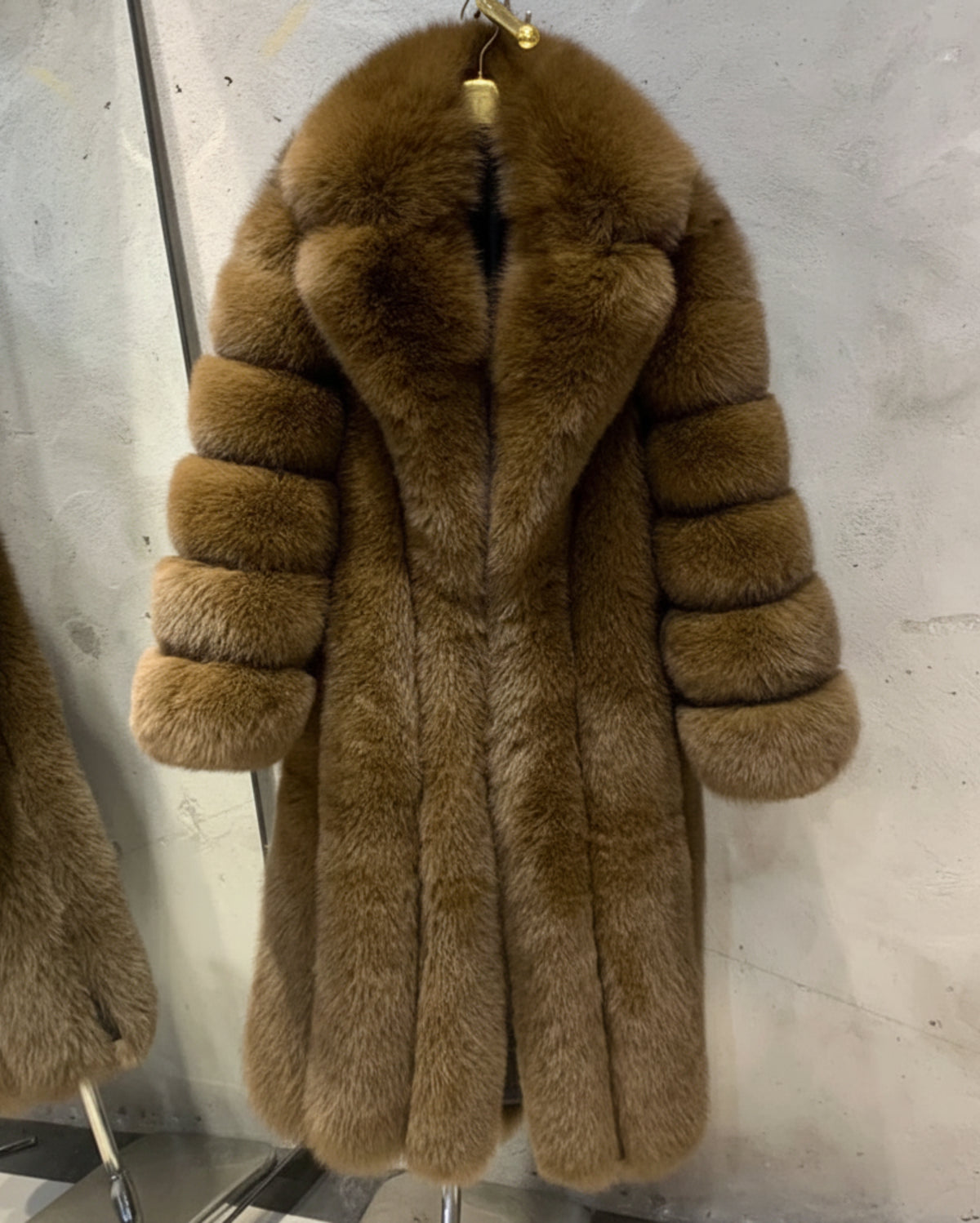 Designer Fox Fur Coat - Luxury Real Fur
