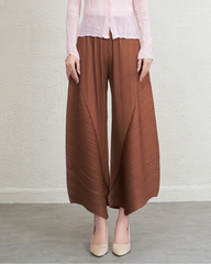 Designer Japanese Plissé Pleated Bottoms Trousers