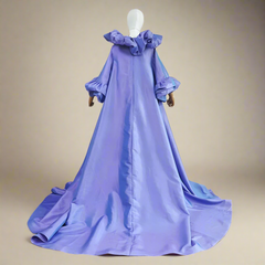 Luxury Ruffle Taffeta Opera Coat