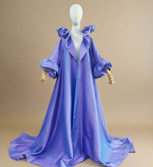 Luxury Ruffle Taffeta Opera Coat