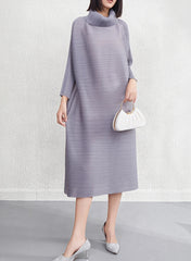 Designer Modest Pleated Dress for Everyday Wear