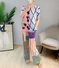 Designer Plissé Co-ord Set - Luxury Leisurewear | HEYFANCYSTYLE