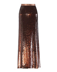 Designer Sequin Straight Maxi Skirt Formal Wear