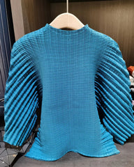 Elegant Plissé Evening Top