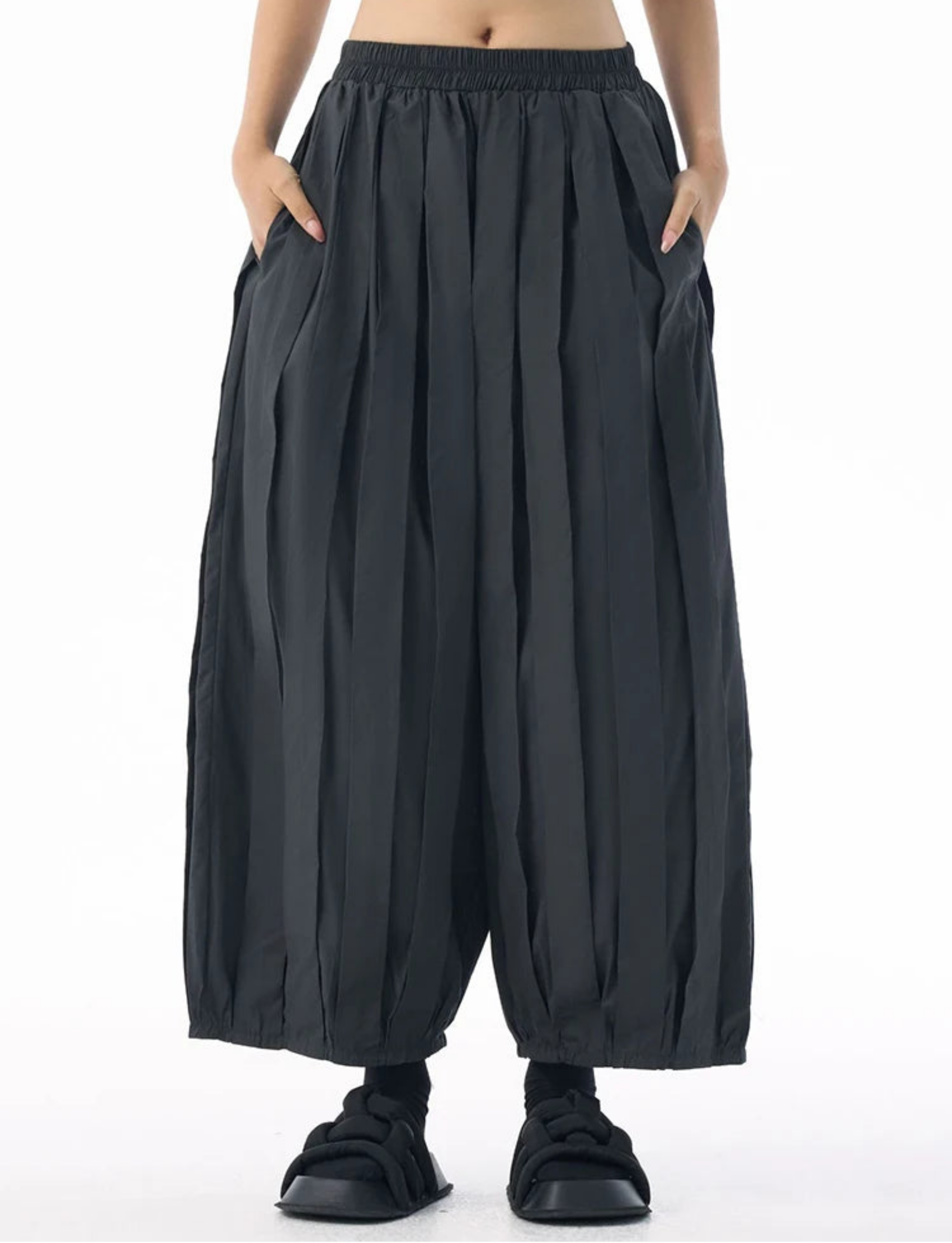 Exclusive Japanese Design Pleated Pants