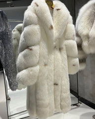 Luxury Full-Length Fox Fur Coat