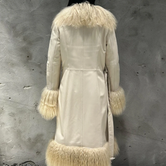 Full Length Shearling Fur Coat for Women