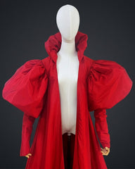  Couture Puff-Sleeve Opera Coat