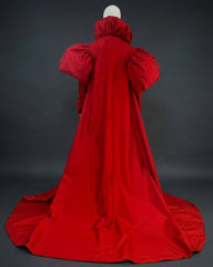  Couture Puff-Sleeve Opera Coat