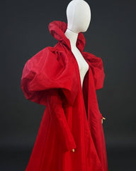  Couture Puff-Sleeve Opera Coat
