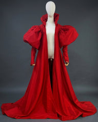  Couture Puff-Sleeve Opera Coat