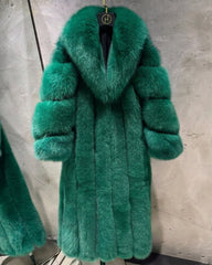 Couture Genuine Fox Fur Coat