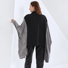 HEYFANCYSTYLE Retro-Inspired Bat Sleeve Coat