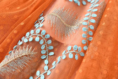 Couture Mesh Embroidery Midi Dress
