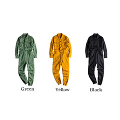 Men's Rugged Fitted Coverall Jumpsuit | Luxury Streetwear