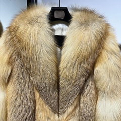 Heirloom Golden Island Fox Fur Grand Coat