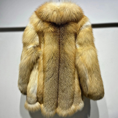 Heirloom Golden Island Fox Fur Grand Coat