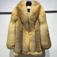 Heirloom Golden Island Fox Fur Grand Coat