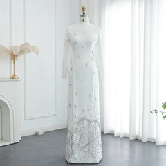 Luxury Crystal Maxi Gown