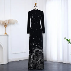 Luxury Crystal Maxi Gown