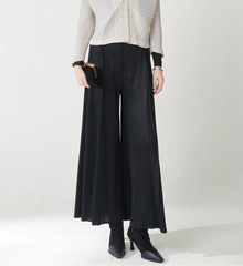 HEYFANCYSTYLE Designer Japanese Pleated Wide Leg Pants - Luxury Plissé
