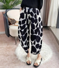 HEYFANCYSTYLE Female Avant-Garde Plissé Japanese Pleated Pants