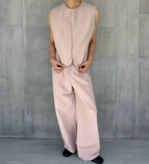HEYFANCYSTYLE High-End Men's Vest & Wide-Leg Pants Set - Designer Quality