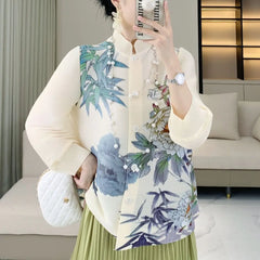 HEYFANCYSTYLE Japanese Pleated Blouse - Chic & Unique Top