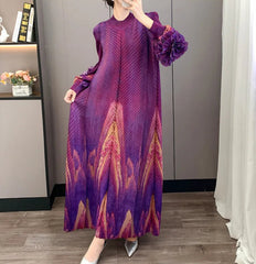 HEYFANCYSTYLE Japanese Women's Luxury Wrinkle-Resistant Pleat Dress