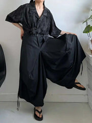 HEYFANCYSTYLE Luxury Women's Extra Wide Leg Harem Pants