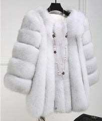 Women's Cozy Luxury Faux Fur Coat – Warm & Stylish