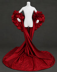 Luxury 3D Rosette Opera Cape