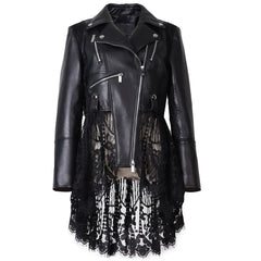 Genuine Leather Moto Jacket for Women