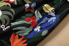 Floral Embroidered Sleeveless Dress