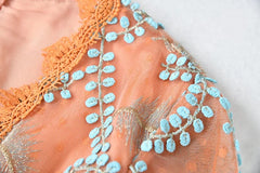 Couture Mesh Embroidery Midi Dress