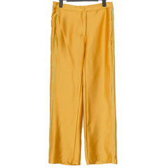 Women's Luxe Yellow Gold Wide Leg Pant Suit