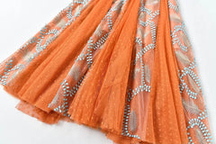 Couture Mesh Embroidery Midi Dress