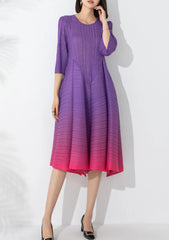 Japanese Pleated Midi Dress - Limited Edition