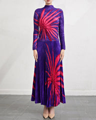 Japanese Plissé Embossed Skirt Set – Luxury Pleated Two-Piece