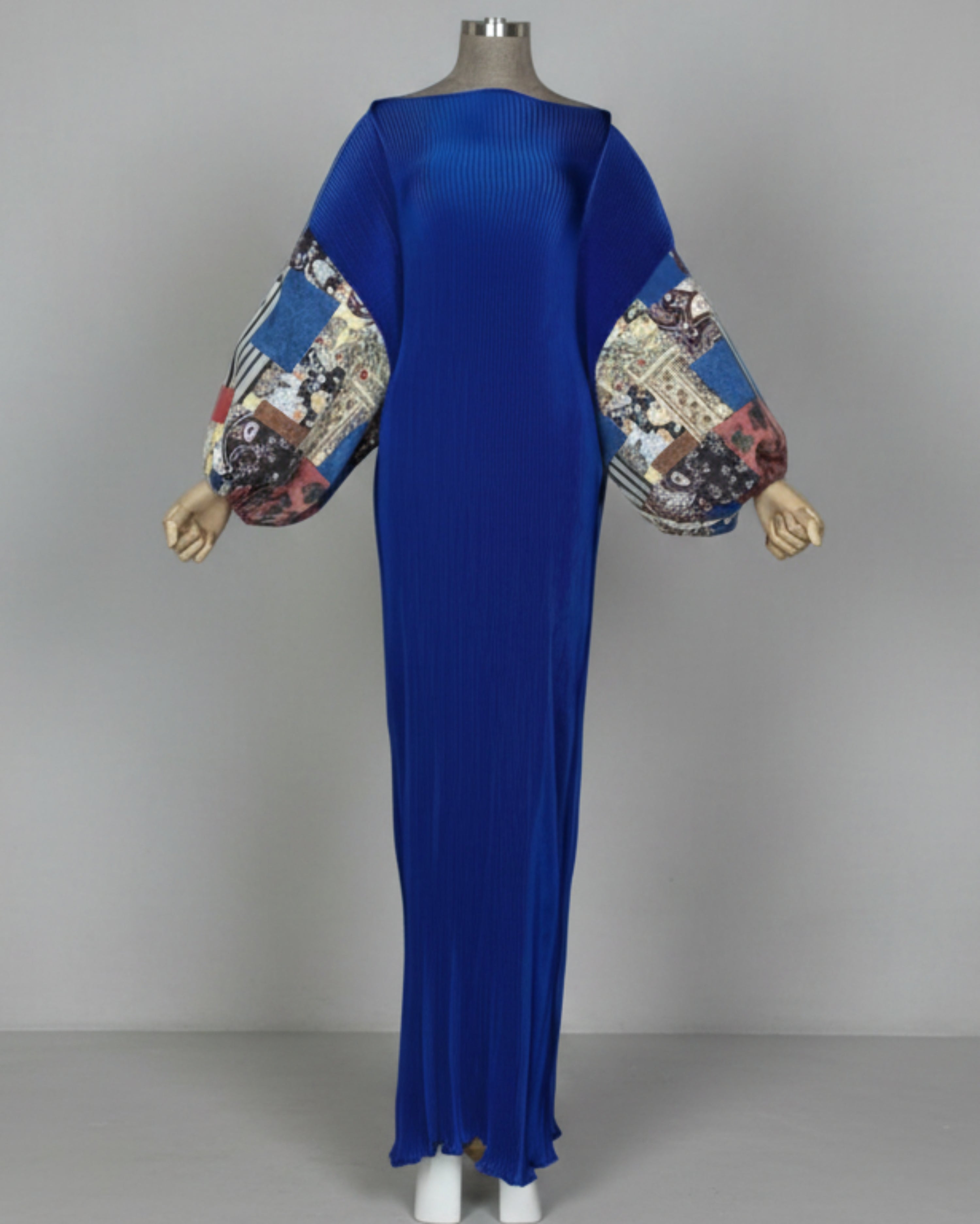 Luxe Plissé Pleats Kaftan Dress