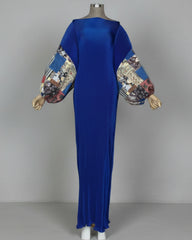 Luxe Plissé Pleats Kaftan Dress