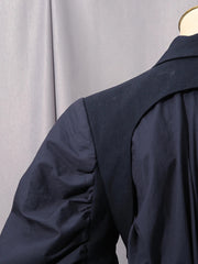 Luxury Balloon-Sleeves Longline Coat